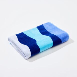 Soren Santorini Beach Towel Blue 80 x 160 cm