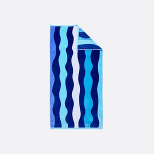 Soren Santorini Beach Towel Blue 80 x 160 cm