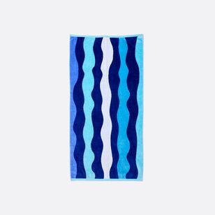 Soren Santorini Beach Towel Blue 80 x 160 cm