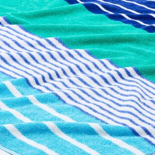 Soren Biarritz Beach Towel Blue 80 x 160 cm