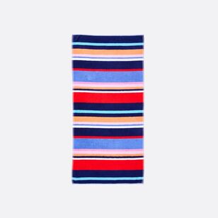 Soren Marseille Beach Towel Multicoloured Stripe 80 x 160 cm