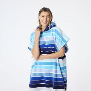 Soren Capri Beach Poncho Blue