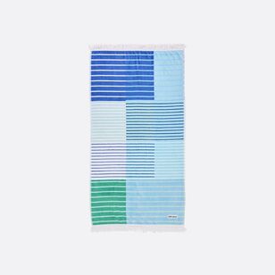 Dri Glo Azul Beach Towel Blue 95 x 175 cm