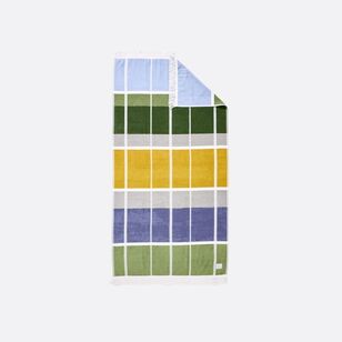 Chyka Home Lagoon Beach Towel Green & Multicoloured 90 x 180 cm