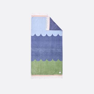 Chyka Home Shoreham Beach Towel Blue & Green 90 x 180 cm