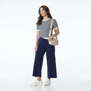 Khoko Smart Women's Patch Pocket Pants Navy