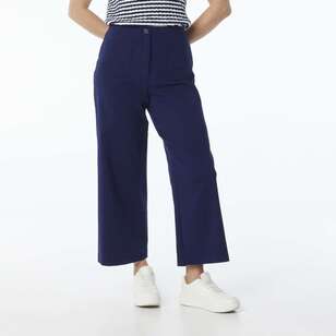 Khoko Smart Women's Patch Pocket Pants Navy