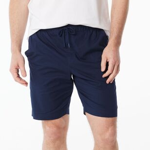 JC Lanyon Men's Coleston Elastic Waist Long Pull On Shorts Navy