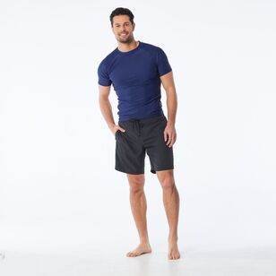 JC Lanyon Men’s Healy Solid Colour Stretch Board Shorts Black