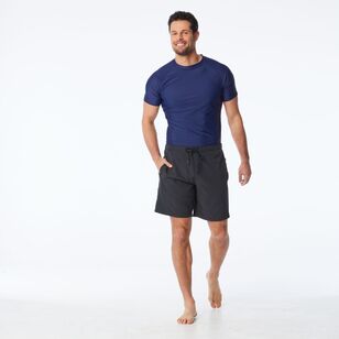 JC Lanyon Men’s Healy Solid Colour Stretch Board Shorts Black