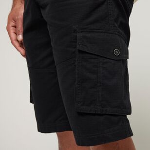 JC Lanyon Men's Ripstop Cargo Shorts Black