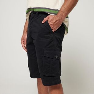 JC Lanyon Men's Ripstop Cargo Shorts Black