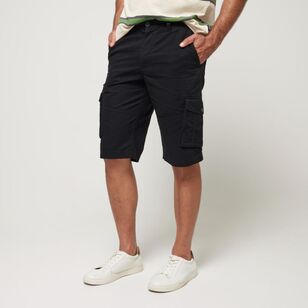 JC Lanyon Men's Ripstop Cargo Shorts Black