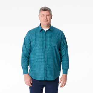 West Cape Men's Norwin Easy Care Long Sleeve Shirt Turquoise & Ocean