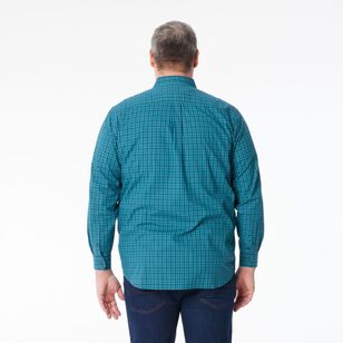 West Cape Men's Norwin Easy Care Long Sleeve Shirt Turquoise & Ocean