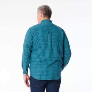 West Cape Men's Norwin Easy Care Long Sleeve Shirt Turquoise & Ocean