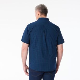 West Cape Classic Men’s Kempton Easy Care Short Sleeve Shirt Navy