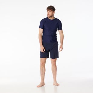 JC Lanyon Men’s Lawley Short Sleeve Rashie Swim Top Navy