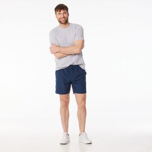 JC Lanyon Men's Baker Vintage Pull On Deck Shorts Navy