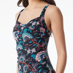 Khoko Swim Women's Classic Control Printed One Piece Batik