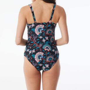 Khoko Swim Women's Classic Control Printed One Piece Batik