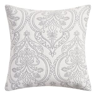 Elysian Damask Jacquard Quilt European Pillowcase Pair Grey European