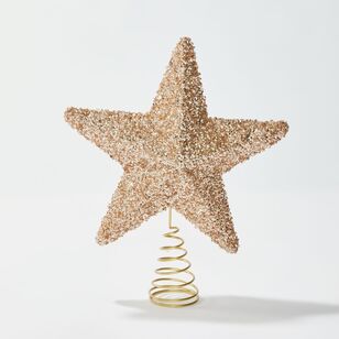 Soren Glitter Champagne Star Tree Topper