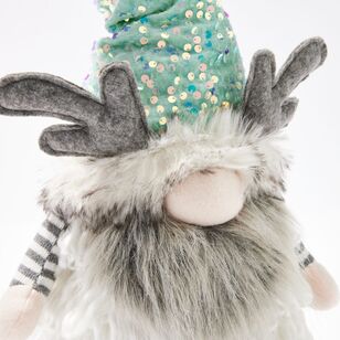 Soren Mint And Grey Sitting Gnome