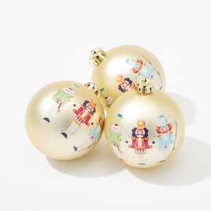 Soren Shatterproof Nutcracker Baubles 3 Pack