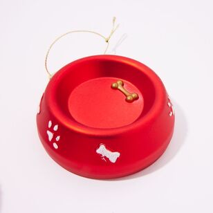 Soren Dog & Bowl Tree Decoration 3 Piece Set