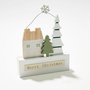 Soren Merry Christmas Whitewash Decoration