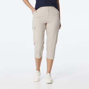 Khoko Collection Women's Comfort Waist Long Pant Biscuit