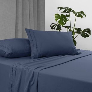 Ardor Vintage Clipped Sheet Set Blue