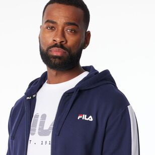 FILA Men’s Harvey French Terry Zip Thru Jacket Hoodie New Navy