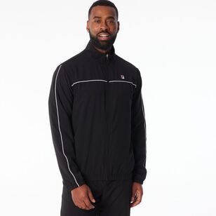 FILA Men’s Andrew Microfibre Warm Up Jacket Black