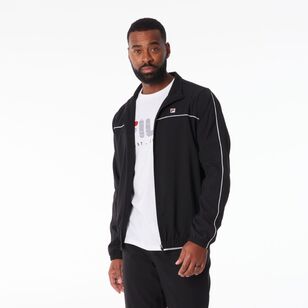 FILA Men’s Andrew Microfibre Warm Up Jacket Black