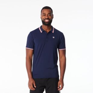 FILA Men’s Stephan Quick Dry Polo Shirt New Navy