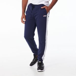 FILA Men’s Harvey French Terry Stripe Trackpants New Navy