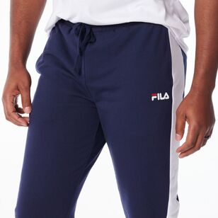 FILA Men’s Harvey French Terry Stripe Trackpants New Navy