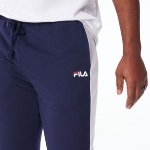 FILA Men’s Harvey French Terry Stripe Trackpants New Navy