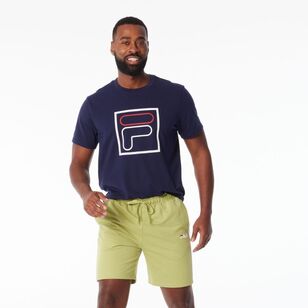 FILA Men’s Harvey French Terry Stripe Shorts Bay Leaf