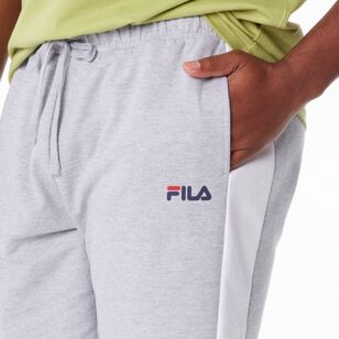 FILA Men’s Harvey French Terry Stripe Shorts Grey Marle