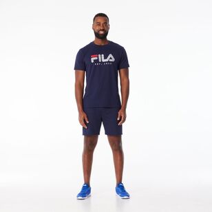 FILA Men’s Harvey French Terry Stripe Shorts New Navy