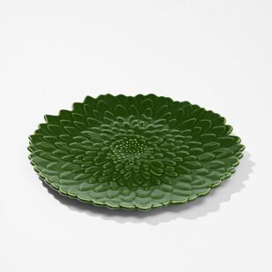 Chyka Home Flower Fields 26 cm Dinner Plate Dark Green