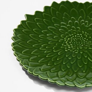 Chyka Home Flower Fields 26 cm Dinner Plate Dark Green