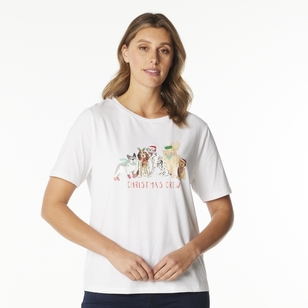 Khoko Collection Christmas Tee Shirt White White