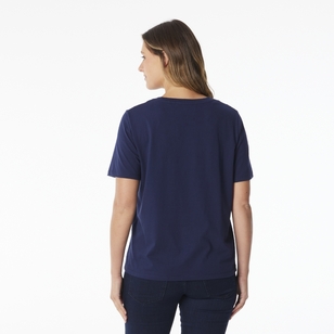 Khoko Collection Christmas Tee Shirt Navy Navy