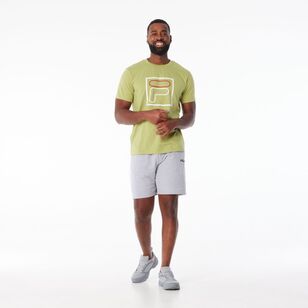 FILA Men's Nigel Logo Outline Jersey Tee Bay Leaf