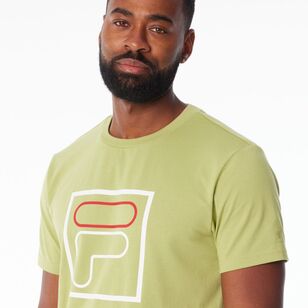 FILA Men's Nigel Logo Outline Jersey Tee Bay Leaf