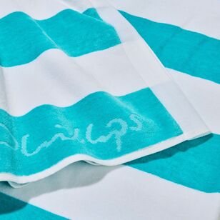 Bas Phillips Cabana Luxury Beach Towel Aqua 90 x 170 cm